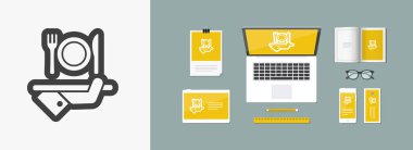 Otel simgeler. Gıda.