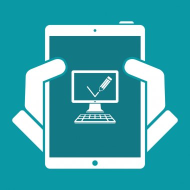 onay işareti düz simgesi