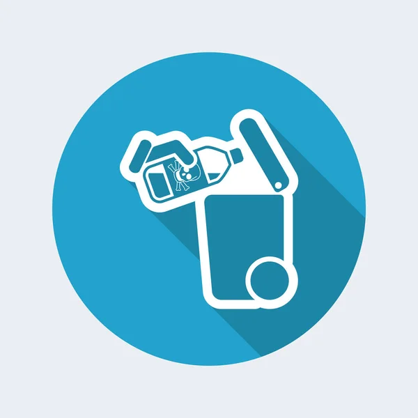 Separate waste collection icon — Stock Vector