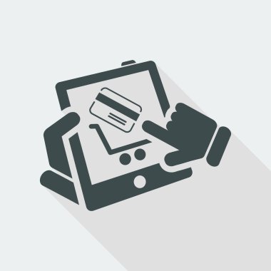 alışveriş basit simgesi