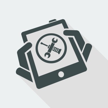 dokunmatik ekran basit simgesi