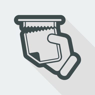 Koparma sayfası kağıt simgesi