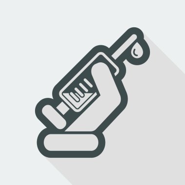 Şırınga düz simgesi