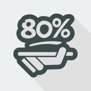 indirim etiketi simgesi