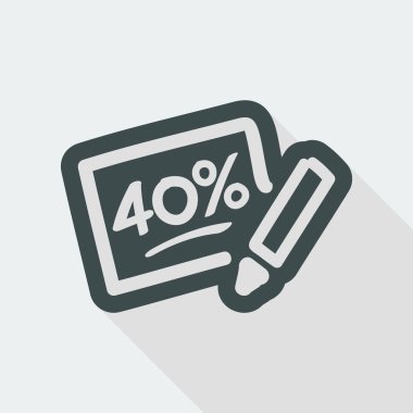 indirim etiketi simgesi