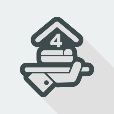 Otel ikonu. Dört yatak odalı..