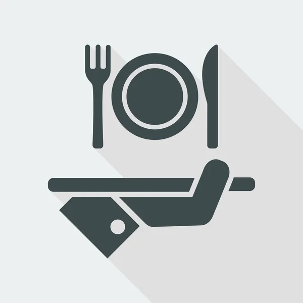 Iconos del hotel. Comida . — Vector de stock