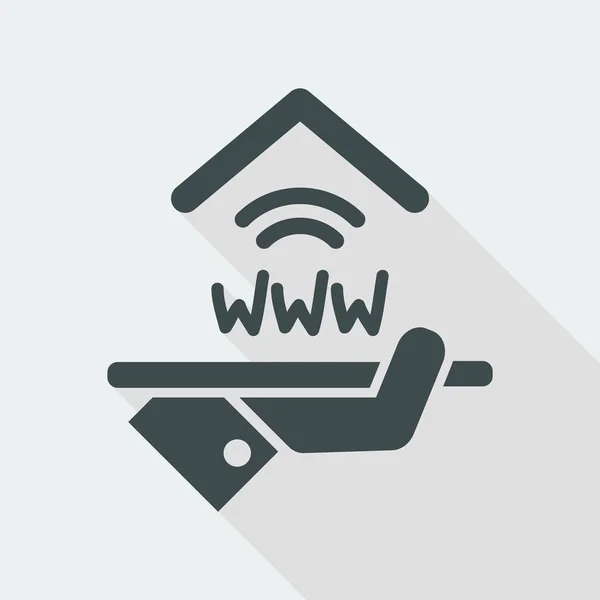 Icono del hotel. Servicio de Wi-Fi. — Archivo Imágenes Vectoriales