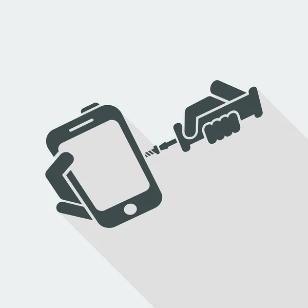 Smartphone einfaches Symbol — Stockvektor