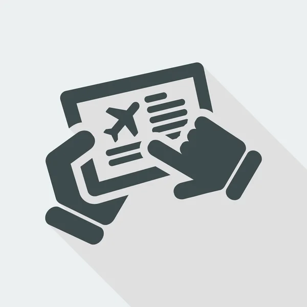 Sitio web de aerolíneas — Vector de stock