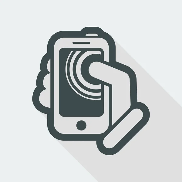 Smartphone enkel ikon — Stock vektor
