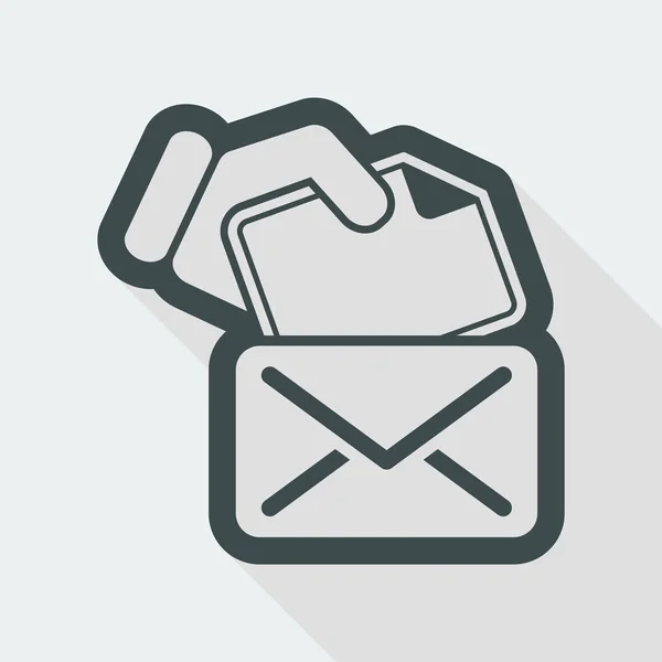 Concept d'icône de courrier — Image vectorielle