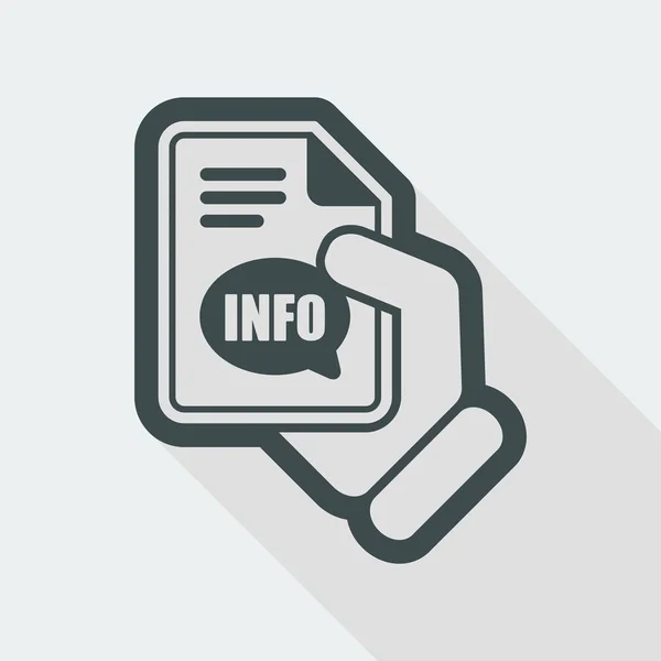 Info website icon — Stock Vector