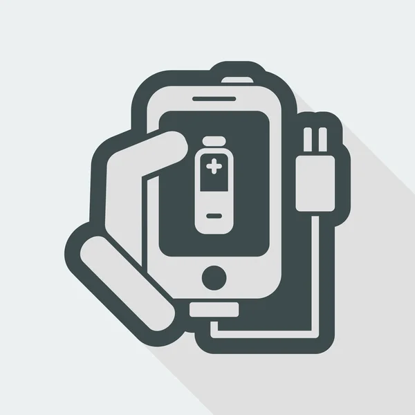 Phone charge icon — Stock Vector