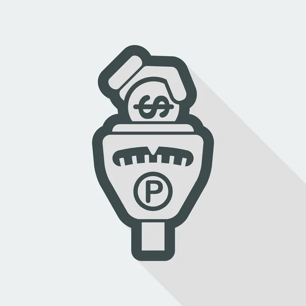 Parkovací automat ikona — Stockový vektor
