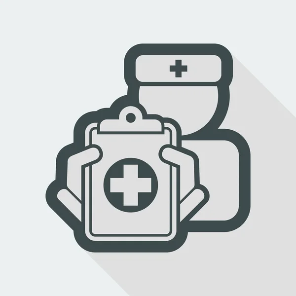 Medische documentpictogram — Stockvector