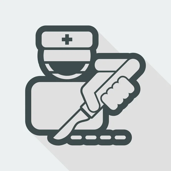 Surgeon bistoury icon — Stock Vector