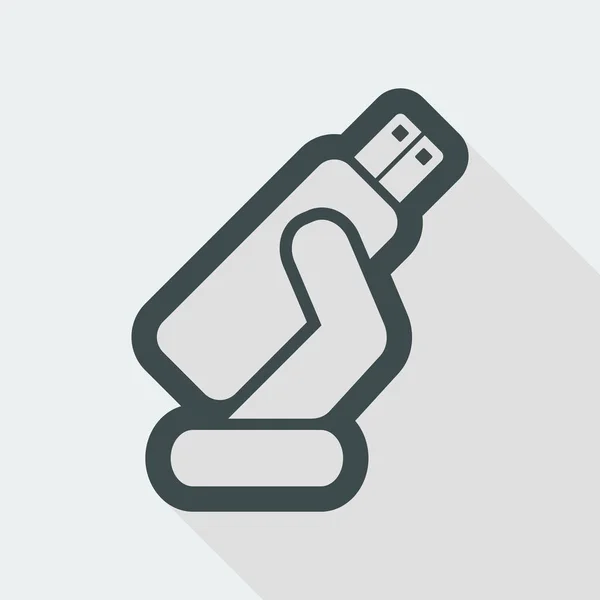 Icono de memoria USB — Archivo Imágenes Vectoriales