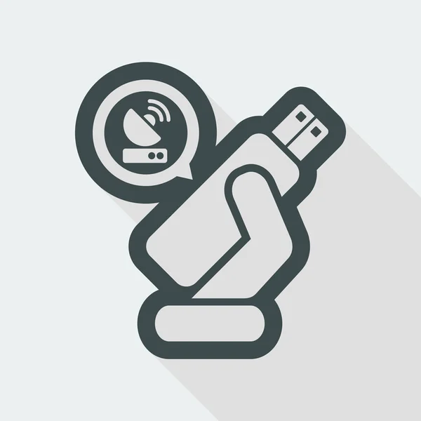 USB-Internetschlüssel — Stockvektor
