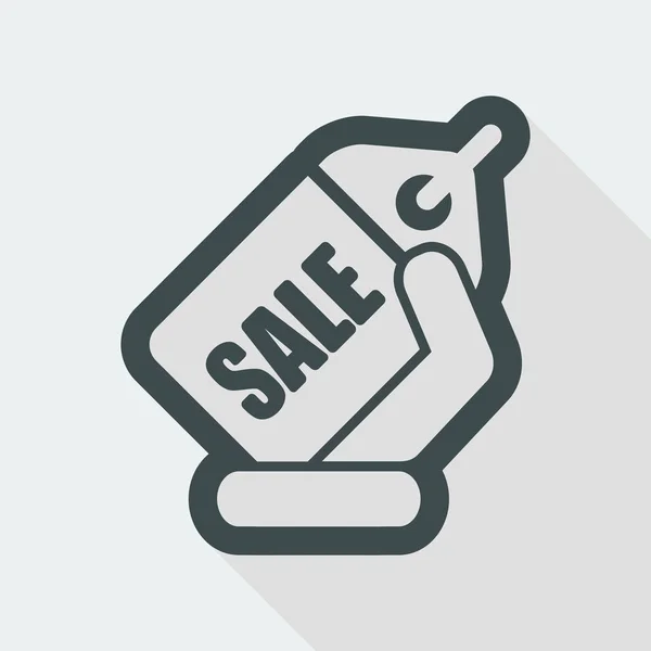 Prodej label ikona — Stockový vektor