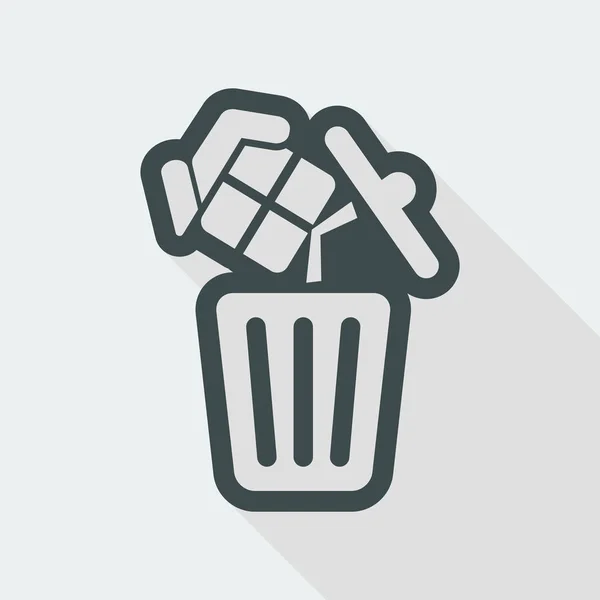 Trash Web-Ikone — Stockvektor