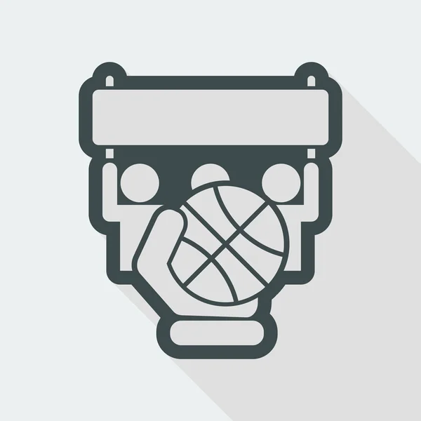 Icono del partido de baloncesto — Archivo Imágenes Vectoriales