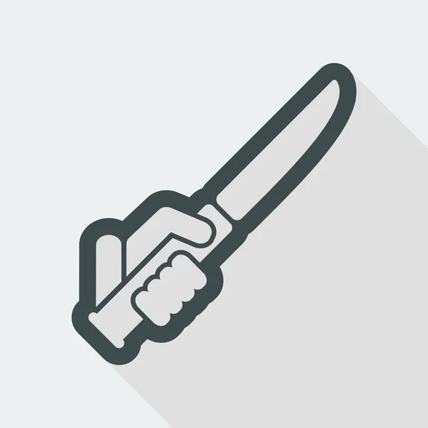 Kitchen knife icon — Stock Vector