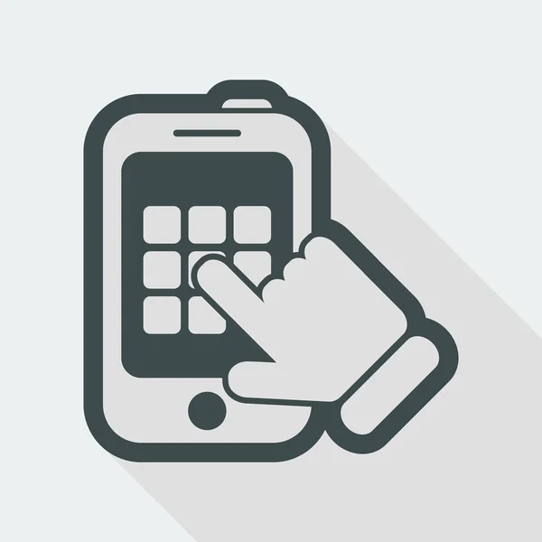 Jednoduché ikony smartphone — Stockový vektor