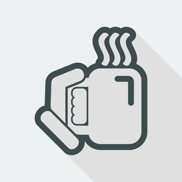 Icône de boisson chaude — Image vectorielle