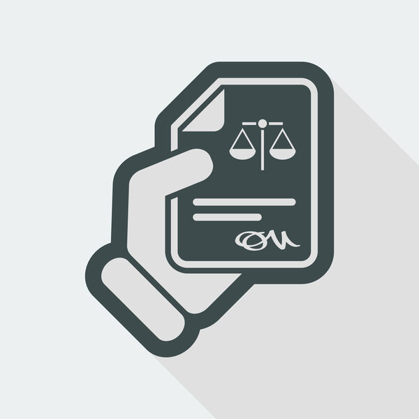 Legal document icon