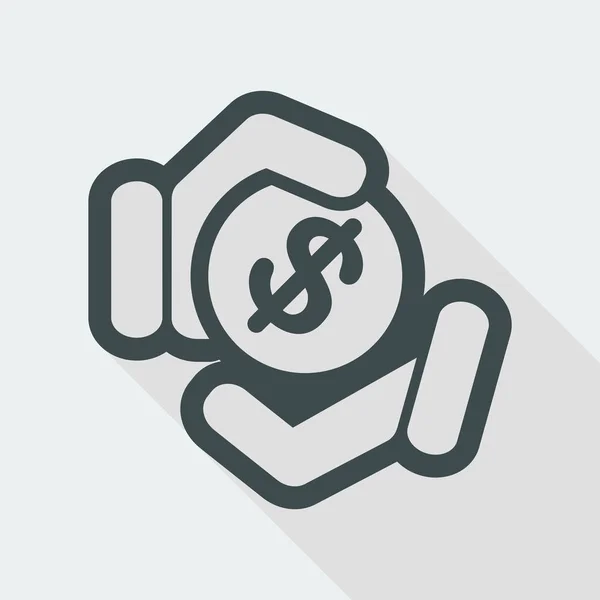 Ícone de pagamento de dinheiro —  Vetores de Stock