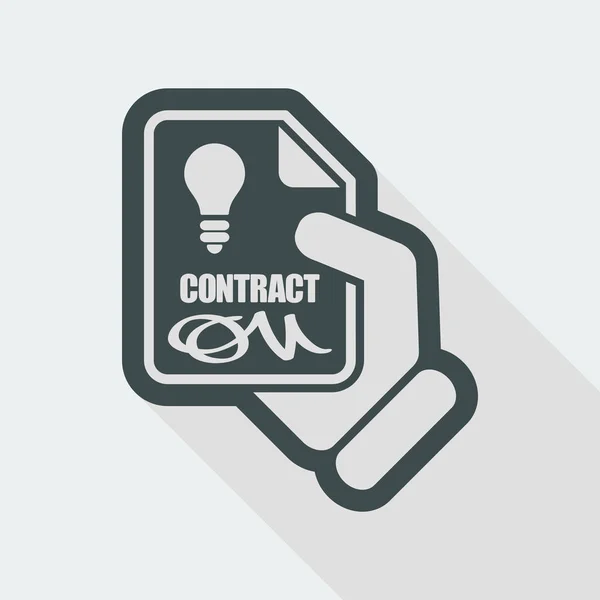 Ontwerp van Contract pictogram — Stockvector