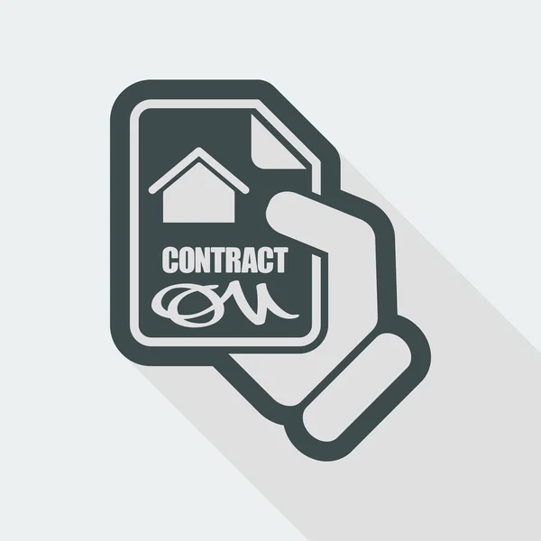 House contract icon — Stock Vector