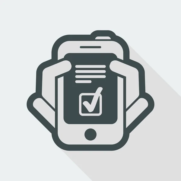 Smartphone icono simple — Vector de stock