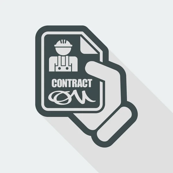 Icona del contratto professionale — Vettoriale Stock