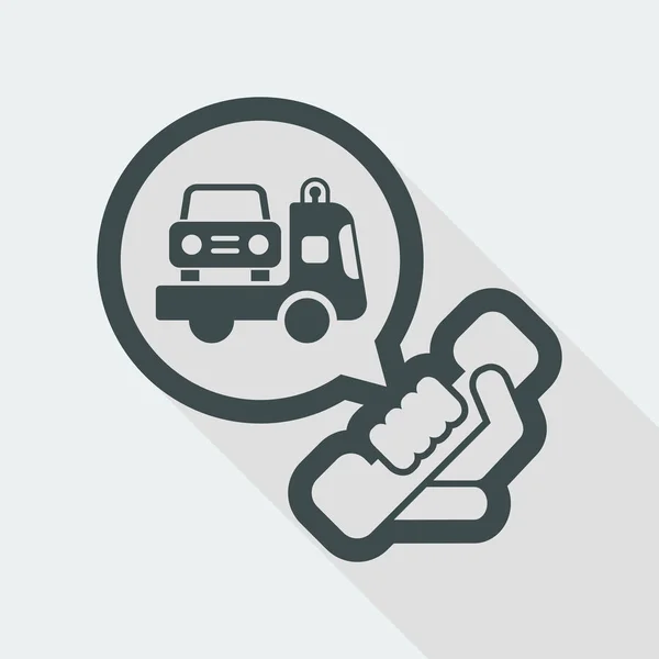 Wrecker icono de llamada — Vector de stock