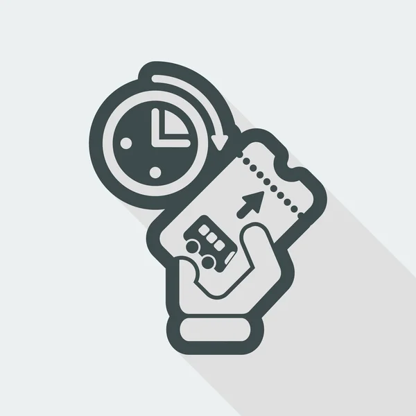 Last-minute pictogram — Stockvector