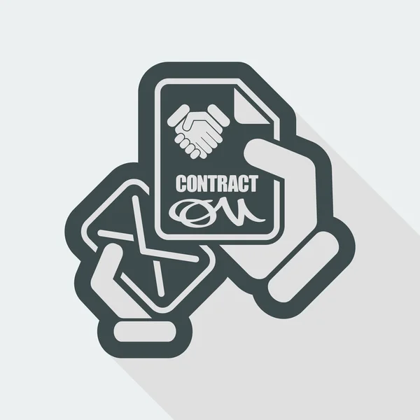 Ontwerp van Contract pictogram — Stockvector