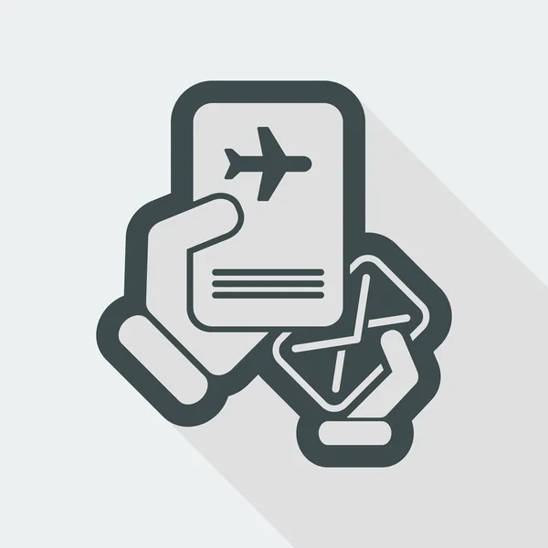 Mail pictogram concept — Stockvector