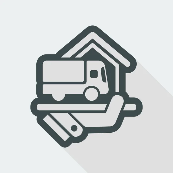 Home delivery service icon — Stock Vector