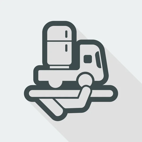 Levering van toestel-pictogram — Stockvector