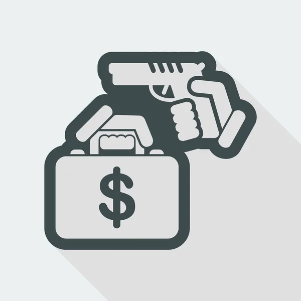 Case robbery icon — Stock Vector