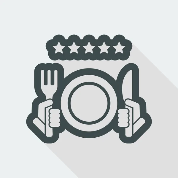 Restaurante icono mínimo — Vector de stock