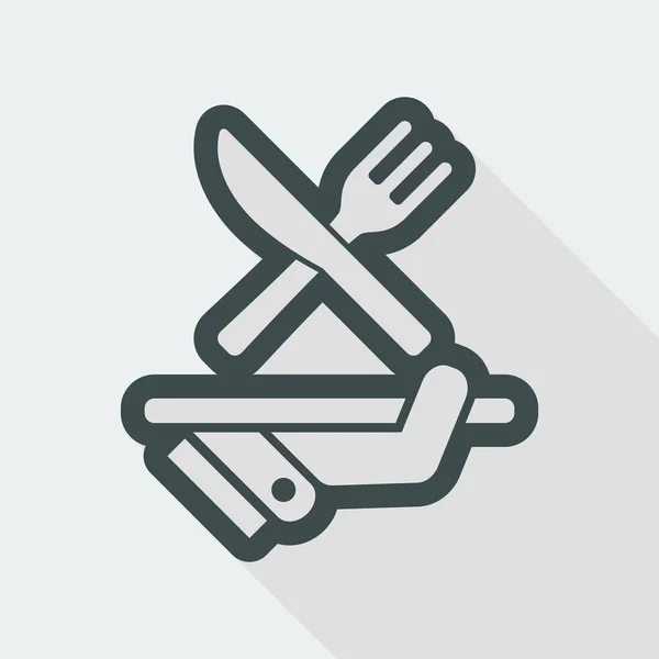 Restaurace minimální ikona — Stockový vektor