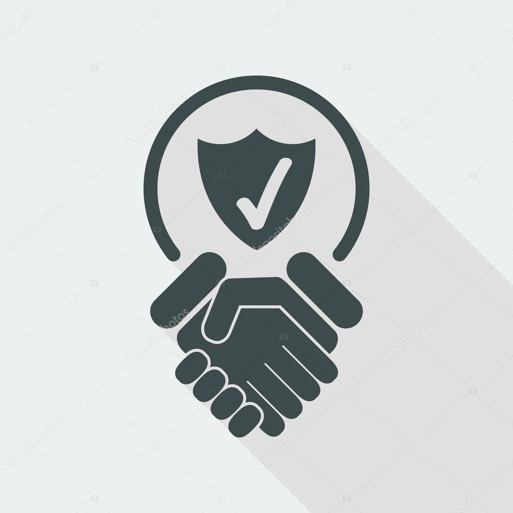 Trust for protection icon