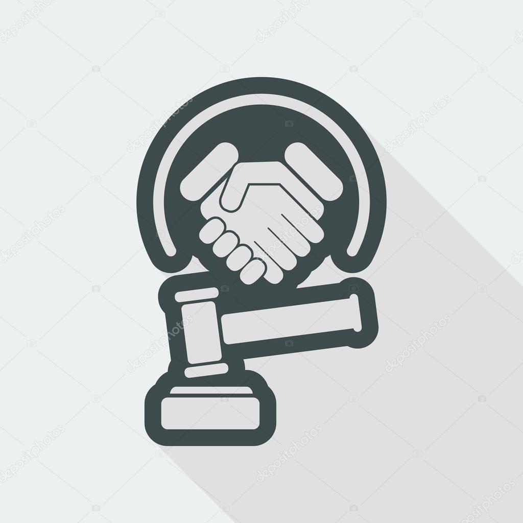 Winning judgment icon — Stock Vector © MyVector #147786653