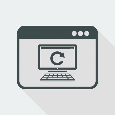 Güncelleştirmeler düz simgesi