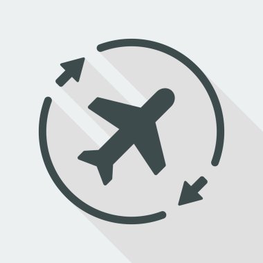 Havayolu kavramı sembol simge