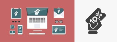 indirim etiketi simgesi