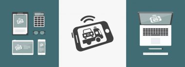 Mobil araba yardım simgeleri